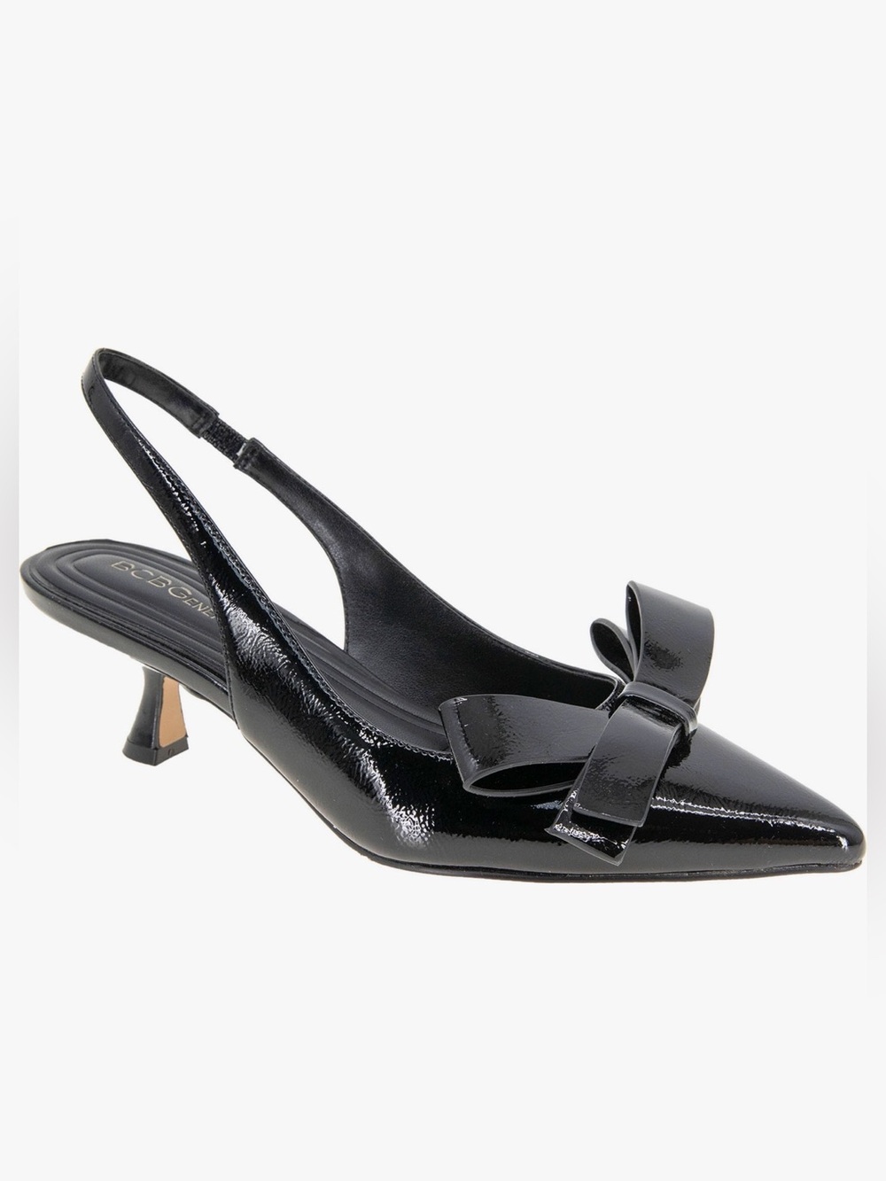 BCBGeneration Black Pointed Toe Slingback Pumps - Size 7.5